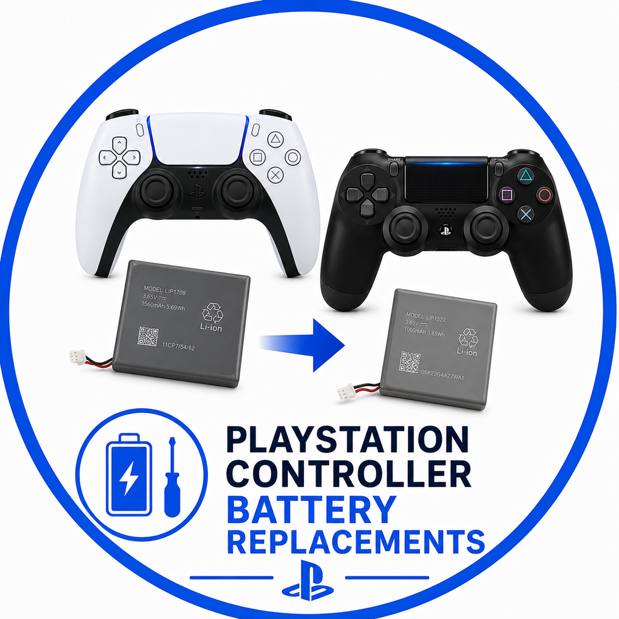 PlayStation Controller Battery Replacements